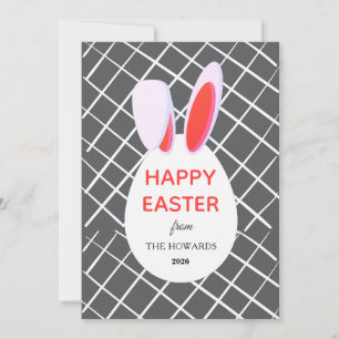 Elegante moderne Muster Frohe Ostern Foto Feiertagskarte