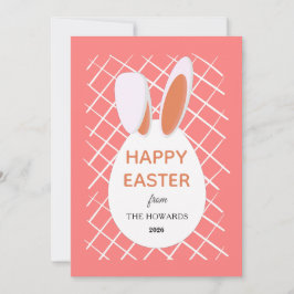 Elegante moderne Muster Frohe Ostern Foto Feiertagskarte