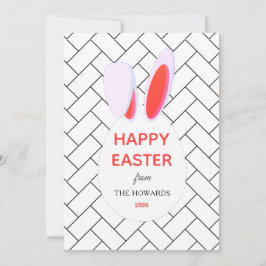 Elegante moderne Muster Frohe Ostern Foto Feiertagskarte