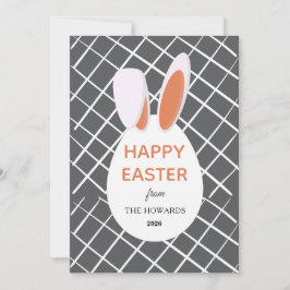 Elegante moderne Muster Frohe Ostern Foto Feiertagskarte