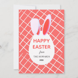 Elegante moderne Muster Frohe Ostern Foto Feiertagskarte