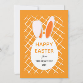 Elegante moderne Muster Frohe Ostern Foto Feiertagskarte
