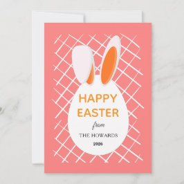 Elegante moderne Muster Frohe Ostern Foto Feiertagskarte