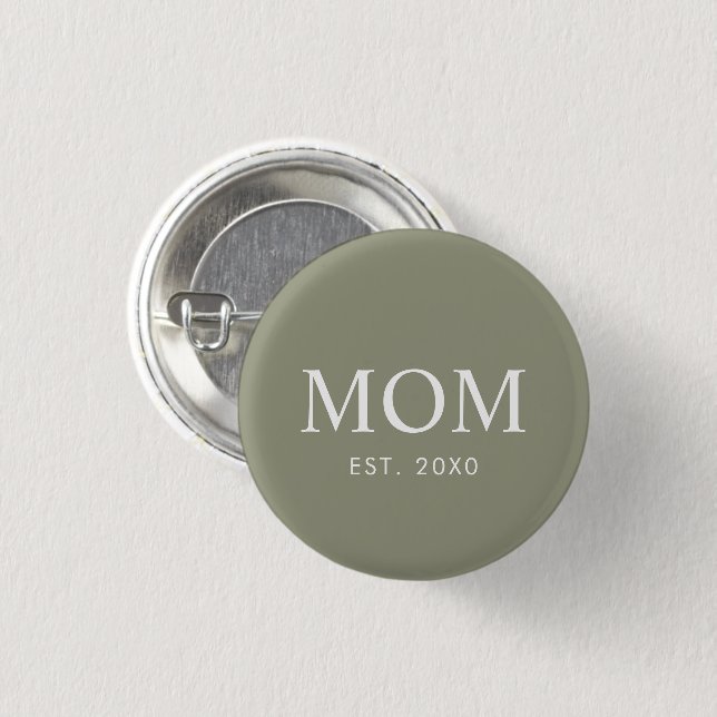 Elegante moderne Mutter etabliert Button (Vorne & Hinten)