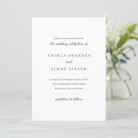 Elegante moderne neutrale Hochzeit