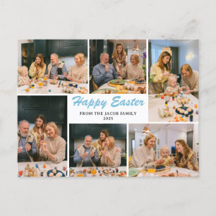 Elegante Moderne Osternfamilie 6 Foto Feiertagspostkarte