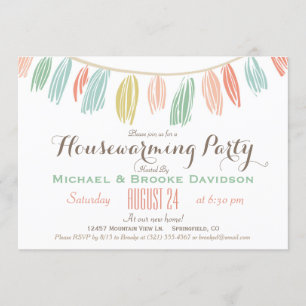 Elegante, moderne Party Einladung des Hauses