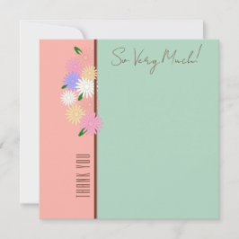 Elegante moderne Personalisierte Blumen Dankeschön