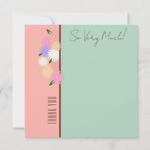 Elegante moderne Personalisierte Blumen Dankeschön