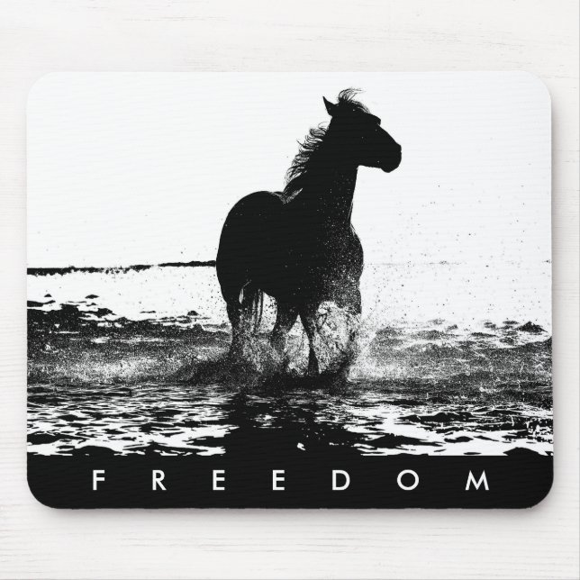 Elegante Moderne Pop Reiten Mousepad (Vorne)