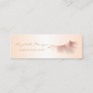 Elegante Moderne Professionelle Faux Wimpern Mini Visitenkarte