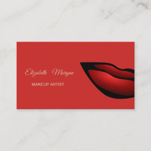 Elegante moderne professionelle rote Lippen Visitenkarte