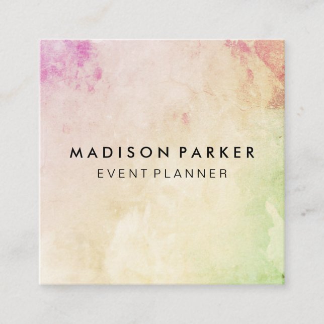 Elegante Moderne Quadratische Visitenkarte (Vorderseite)