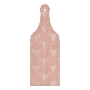 Elegante moderne, rosa Dreiecke Schneidebrett
