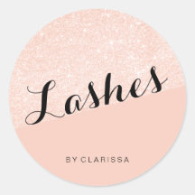 Elegante moderne rosa-goldene Glitter-Blush-Pink-W