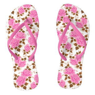 Elegante Moderne Rose Flip Flops