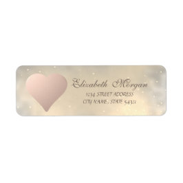 Elegante Moderne Rose Goldenes Herz, schlanke Adre