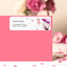 Elegante Moderne Rücksendeadresse Blumengarten