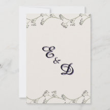 Elegante moderne rustikale Hochzeitseinladung