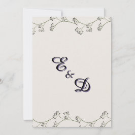 Elegante moderne rustikale Hochzeitseinladung Einladung