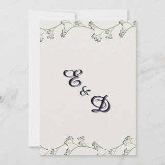 Elegante moderne rustikale Hochzeitseinladung Einladung