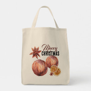Elegante moderne rustikale Kiefernkonen Weihnachte Tragetasche