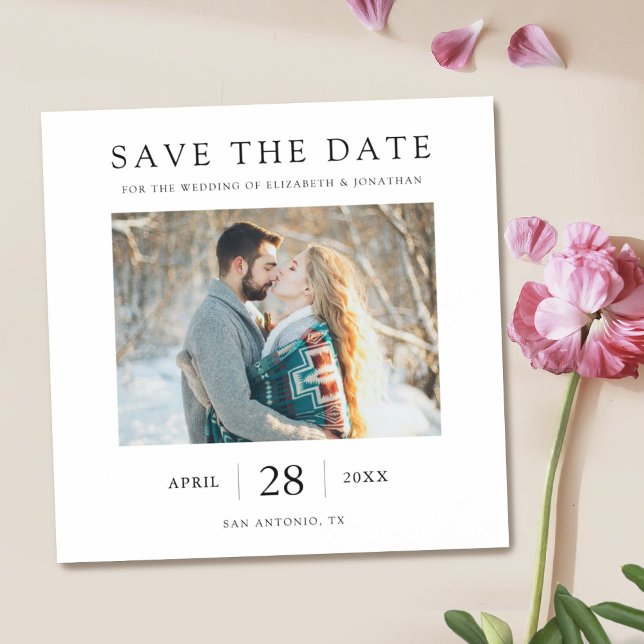Elegante moderne Save the Date Hochzeitsmagnete Magneteinladung (Von Creator hochgeladen)