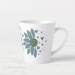 Elegante Moderne schicke Liebe Cares Matte Tasse