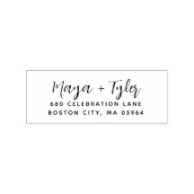 Elegante moderne Schreibadresse