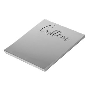 Elegante moderne Schrift editierbarer schwarzer Te Notizblock