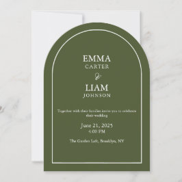 Elegante moderne Schrift klassische Hochzeitseinla Einladung