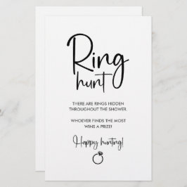 Elegante moderne Schrift | Ring Hunt Game Sing