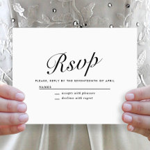 Elegante moderne Schriftart Schwarz + Weiß Hochzei