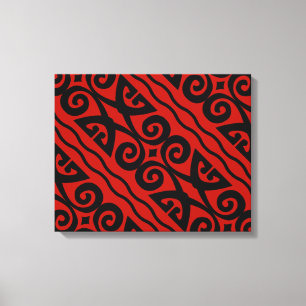 Elegante Moderne Schwarz-Rote Leinwand Kunst, Dich