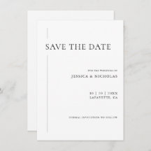 Elegante Moderne Schwarz-Weiß-Hochzeit