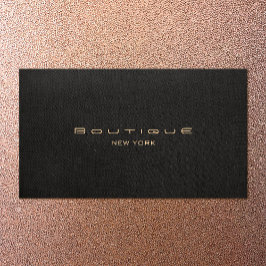 Elegante Moderne Schwarze Linen Beruflich Visitenkarte