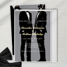 Elegante moderne schwule Hochzeit Gold
