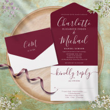 Elegante moderne Script Minimalistische Burgundy-H