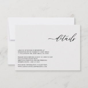 Elegante, moderne Silver Gray Wedding Card Einladung