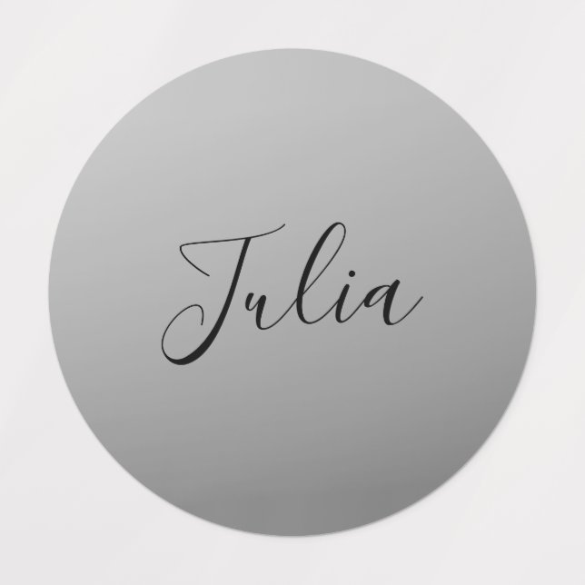 Elegante moderne Skripterstellung für bearbeitbare Etiketten (Design 1)