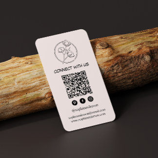 Elegante moderne soziale Medien QR-Code Visitenkarte