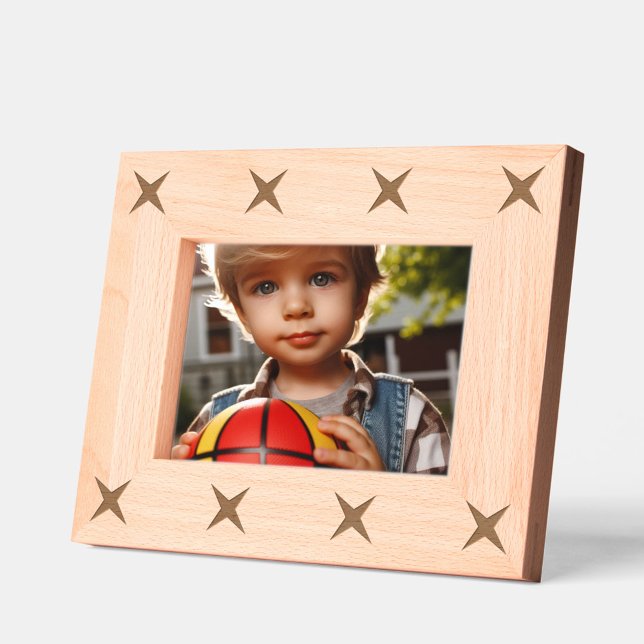 Elegante Moderne Sterne Geätzte Rahmen (Picture frame with stars)