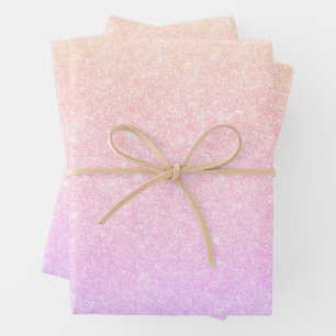 Elegante moderne stilvolle holografische geschenkpapier set