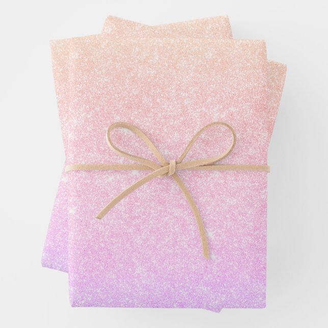 Elegante moderne stilvolle holografische  geschenkpapier set (Beispiel)