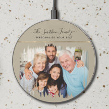 Elegante moderne Taupe & Gold - Ihre Foto-Familie