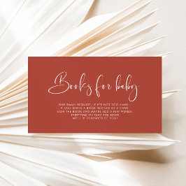 Elegante & Moderne Terracotta Reservierungskarte Begleitkarte