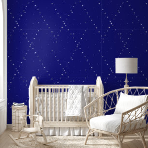 elegante, moderne und stilvolle blaue Starry Night Tapete