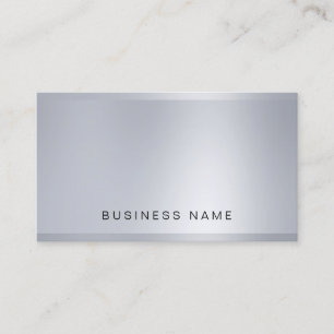 Elegante moderne Unternehmensfirma Glamour Silber Visitenkarte