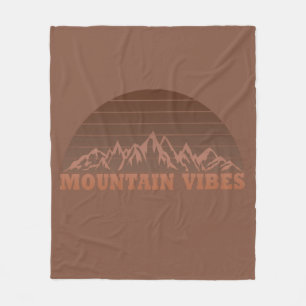 Elegante moderne Vintage-Berg-Vibes-Wanderliebhabe Fleecedecke