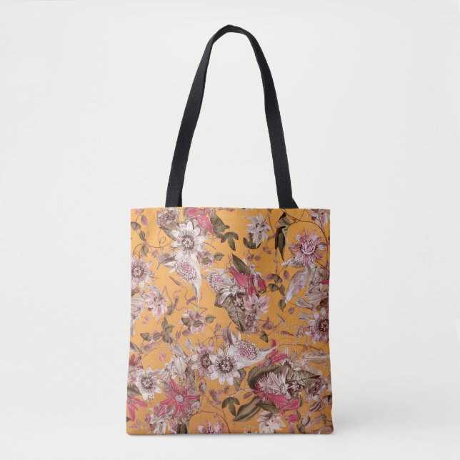 Elegante Moderne Vintage Passion Blume Orange (Vorderseite)
